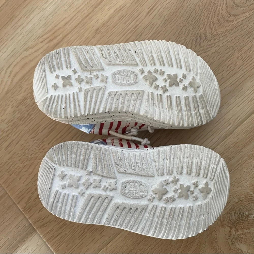HEY DUDE Wally Funk Toddler Americana Stars Shoes